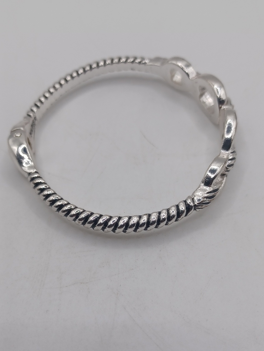 Napier Silver Tone Twisted Hinged Bracelet - Picture 5 of 8